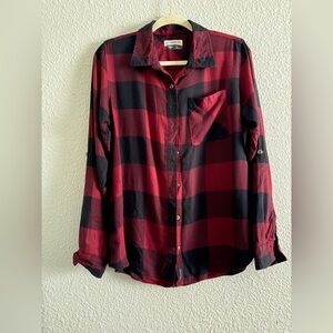 Magellan Outdoors Red and Black Checkered Shirt